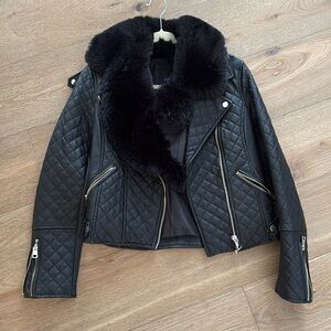 River island quilted faux leather jacket 6